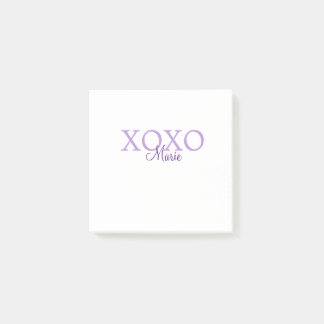 Post-it® Jour de la Saint Valentin Xoxo ajouter nom pastel