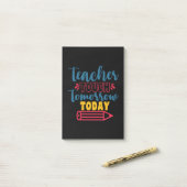 Post-it® Jour de l'enseignant Enseignant Touch demain aujou (Sur un bureau)