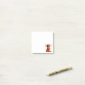 Post-it® Jour des Valentines Chien d'or (Sur un bureau)