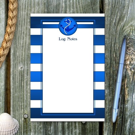 Post-it® Journal d'Ancres bleu marine