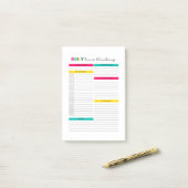 Post-it® Journal du gestionnaire de blocage quotidien (Sur un bureau)