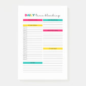Post-it® Journal du gestionnaire de blocage quotidien (Devant)