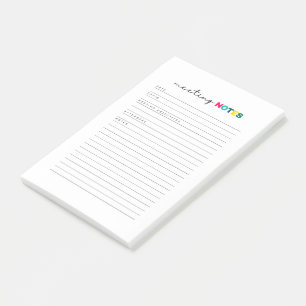 Post-it® Journal du gestionnaire des notes de réunion