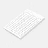 Post-it® Journal personnalisable 4 colonnes Journal multifo (Incliné)