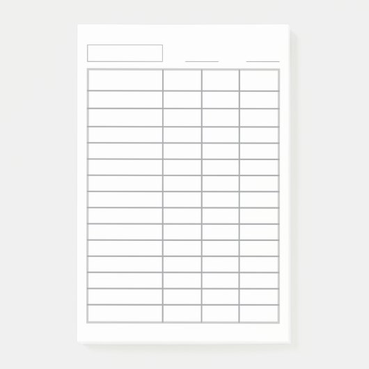 Post-it® Journal personnalisable 4 colonnes Journal multifo (Devant)