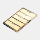 Post-it® Jours de la semaine Jaune soleil (Incliné)