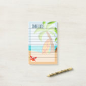 Post-it® Jours D'Été, Sable Et Surf (Sur un bureau)