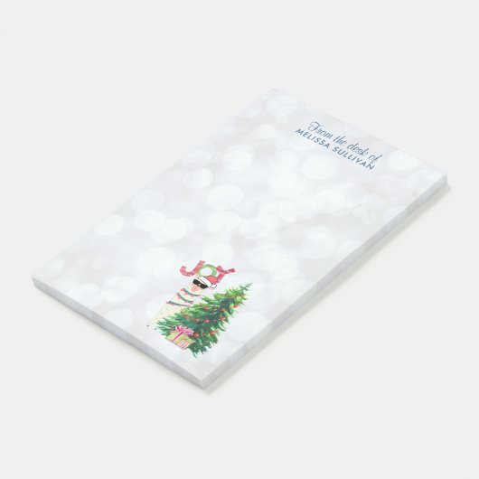 Post-it® Joy Typography | Christmas Llama (Incliné)