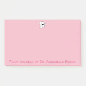 Post-it® Joyeuse dent rose et pinceau (Devant)