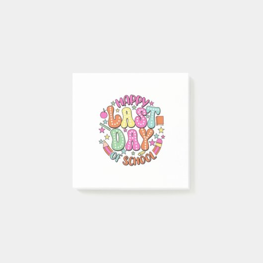 Post-it® Joyeuse Dernière journée d'école (Devant)