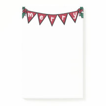 Joyeuse guirlande Pochette de notes Post-it