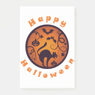 Post-it® Joyeuse lanterne d'Halloween araignées et chauves-