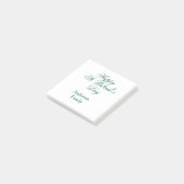Post-it® Joyeuse Saint-Patrick famille nom vert minimal (Incliné)