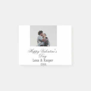 Post-it® Joyeuse Saint-Valentin couple photo moderne simple