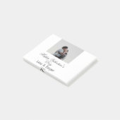 Post-it® Joyeuse Saint-Valentin couple photo moderne simple (Incliné)