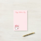 Post-it® Joyeuse Saint-Valentin Gnomes (Sur un bureau)