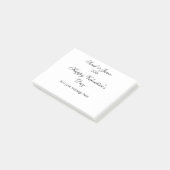 Post-it® Joyeuse Saint-Valentin nom date message simple ele (Incliné)