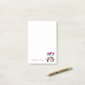 Post-it® Joyeuse Saint-Valentin Pingouin Note de poste (Sur un bureau)