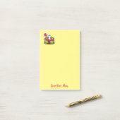 Post-it® Joyeuse Saint Valentin Pingouin Note Post-it (Sur un bureau)