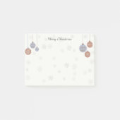 Post-it® Joyeuses notes de Noël avec des ornements (Devant)