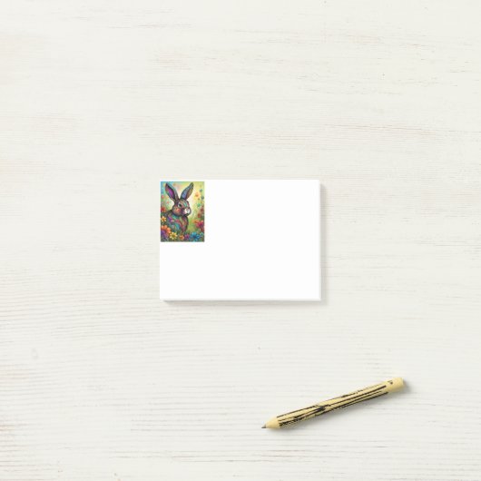 Post-it® Joyeuses Pâques (Sur un bureau)