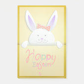 Post-it® Joyeuses Pâques Lapin Floral Tendance (Devant)