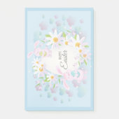 Post-it® Joyeuses Pâques Tendance Bunny Floral (Devant)