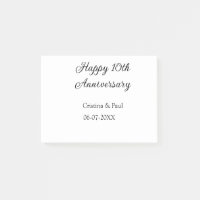 Joyeux 10e anniversaire simple nom de mariage mini