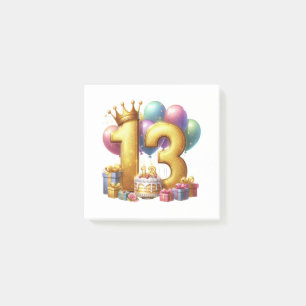 Post-it® Joyeux 13e anniversaire
