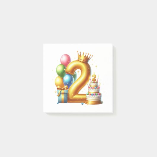 Post-it® Joyeux 2ème anniversaire (Devant)