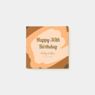 Post-it® Joyeux 30e anniversaire rustique bois Halloween au