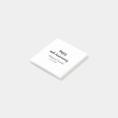 Post-it® Joyeux 50e anniversaire ajouter nom du couple date (Incliné)