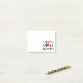 Post-it® Joyeux 8ème anniversaire. 8 ans d'anniversaire. (Sur un bureau)
