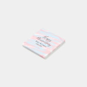 Post-it® Joyeux anniversaire de mariage nom date année past (Incliné)
