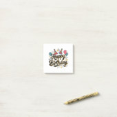 Post-it® Joyeux Anniversaire Festif (Sur un bureau)