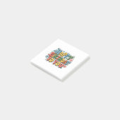 Post-it® Joyeux Anniversaire Floral Groovy (Incliné)