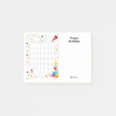 Post-it® Joyeux anniversaire Octobre 2022 Post-it Notes (Devant)