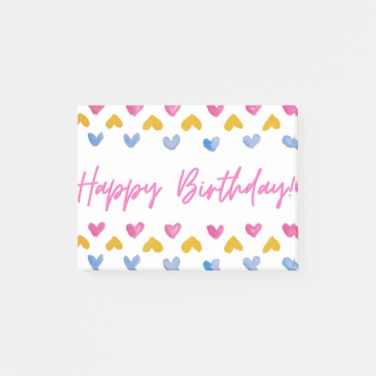 Post-it® Joyeux anniversaire Publier une note (Devant)