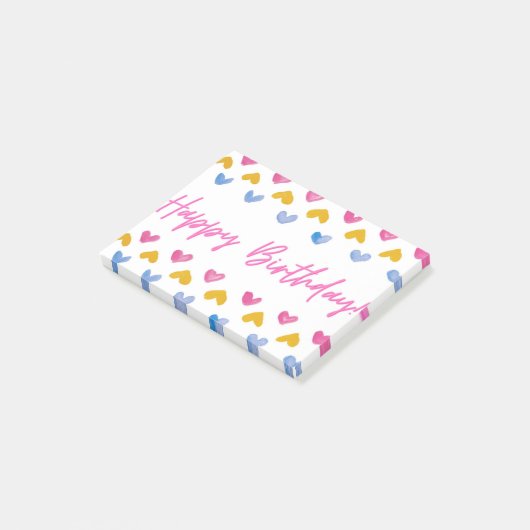 Post-it® Joyeux anniversaire Publier une note (Incliné)