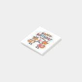 Post-it® Joyeux Anniversaire Renards (Incliné)
