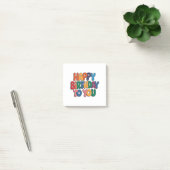 Post-it® Joyeux anniversaire rétro (Bureau)