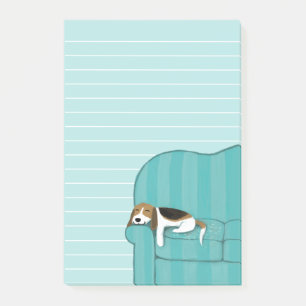 Post-it® Joyeux Beagle de canapé  Mélange de chien lié