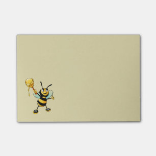Post-it® Joyeux Bumble Bee avec un Scoop de miel