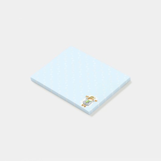 Post-it® Joyeux Chat d'hiver (Incliné)