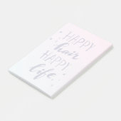 Post-it® Joyeux Cheveux et heureuse vie (Incliné)