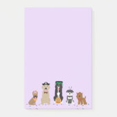 Post-it® Joyeux Chiens d'Halloween violet (Devant)
