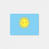 Post-it® Joyeux dessin de face de soleil (Devant)