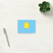 Post-it® Joyeux dessin de face de soleil (Bureau)
