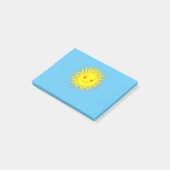 Post-it® Joyeux dessin de face de soleil (Incliné)