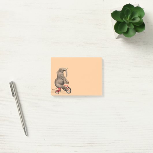Post-it® Joyeux Éléphant Sur Tricycle (Bureau)